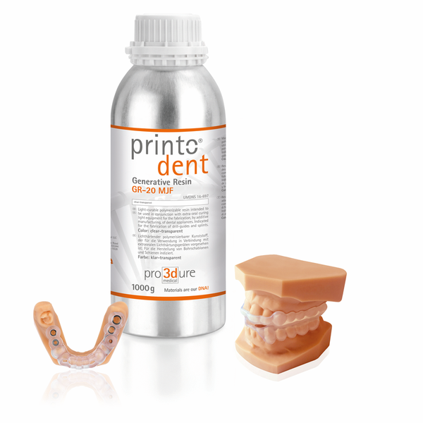 printodent GR-20 MJF – hämokompatibles 3D-Druck-Harz von pro3dure