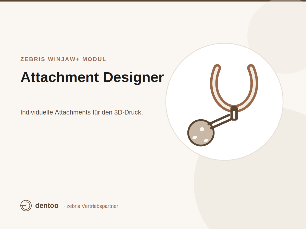 Modulo software WINJAW+ Attachment Designer