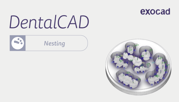 exocad Nesting Modul (inkl. In-CAD Nesting) - Monatslizenz