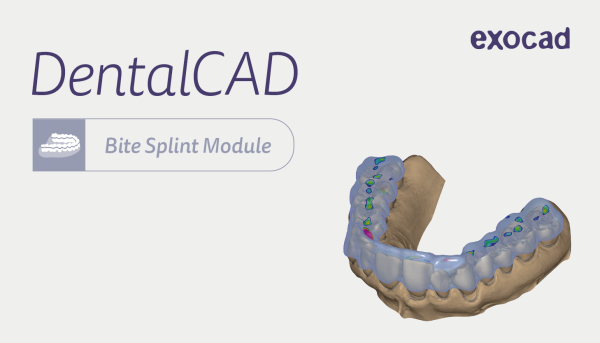 exocad Schienen-Modul (Bite Splint) - Monatslizenz