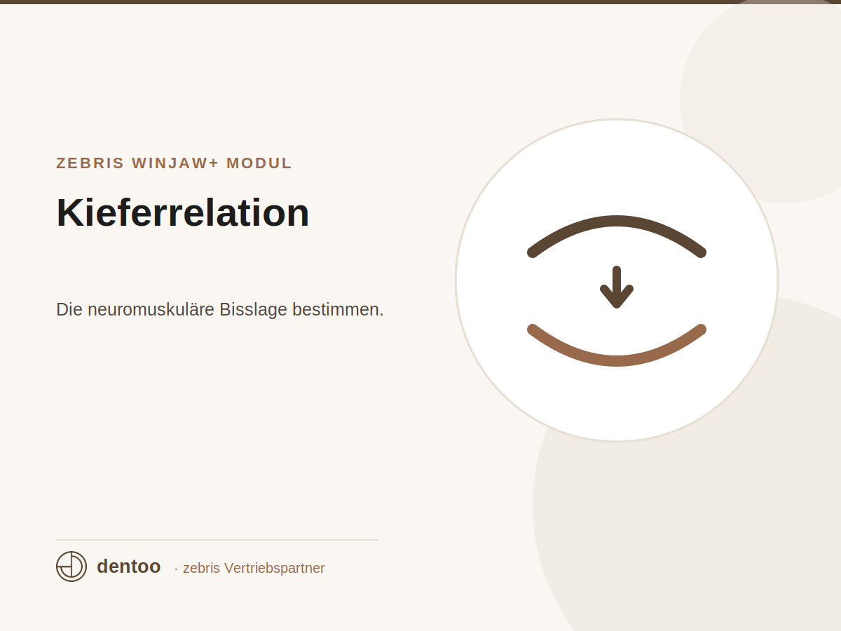 Modulo software WINJAW+ Relazione mandibolare