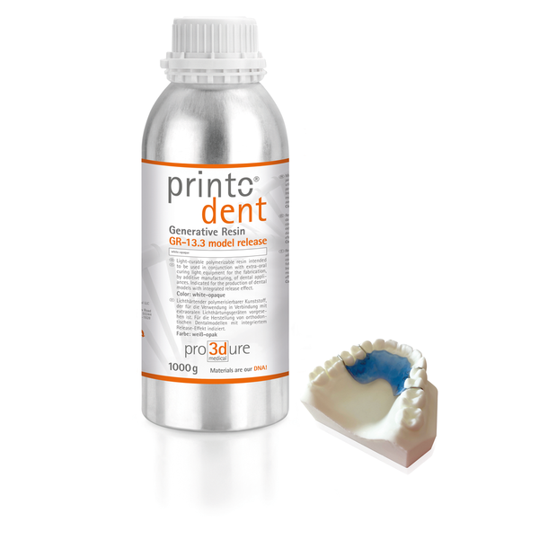 printodent GR-13.3 model release – KFO-Modellkunststoff mit Separationseffekt
