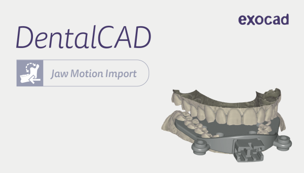 exocad Importmodul für Kieferbewegungen (Jaw Motion Import) - Monatslizenz