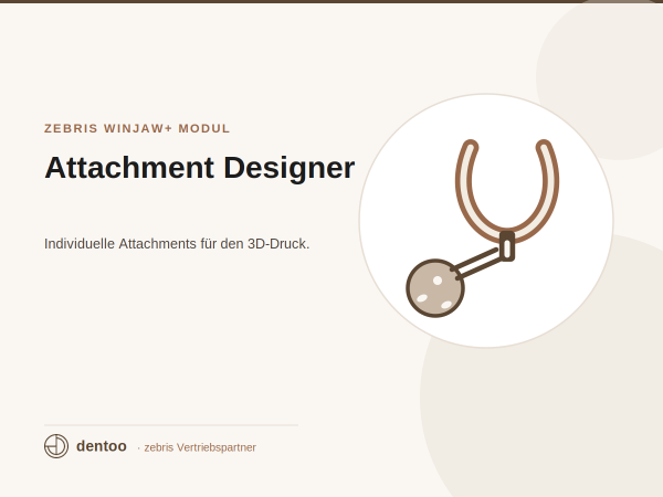 Modulo software WINJAW+ Attachment Designer